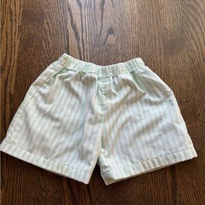 The Beaufort Bonnet Company Mint Green & White Striped Boys Sheffield Shorts